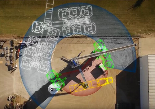 An image showing a proposed site layout using the Quickload 300 system.